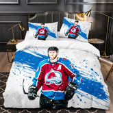 Nathan Mackinnon Ice Hockey Player Duvet Cover Quilt Case Pillowcases
